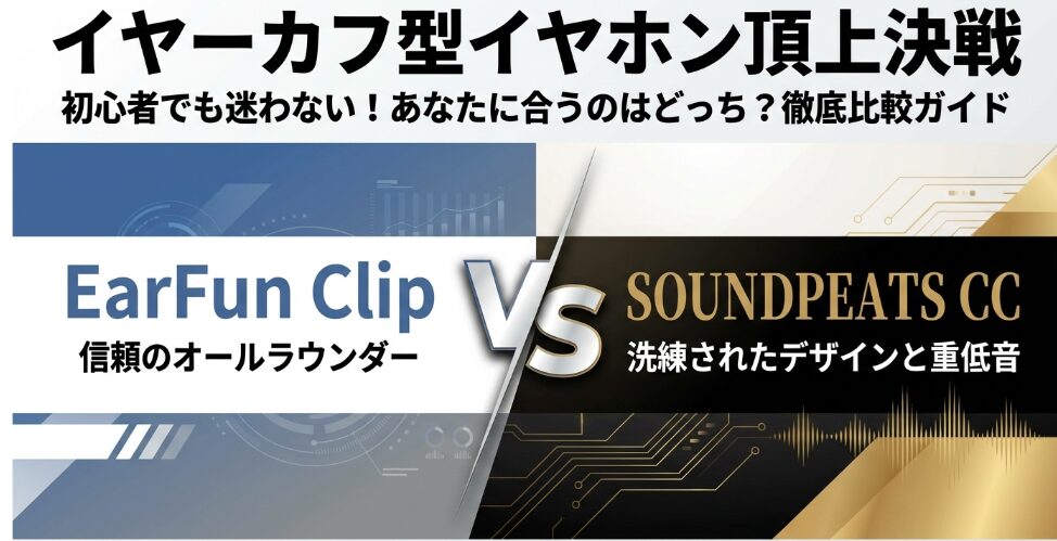 earfun clipとsoundpeats cc比較